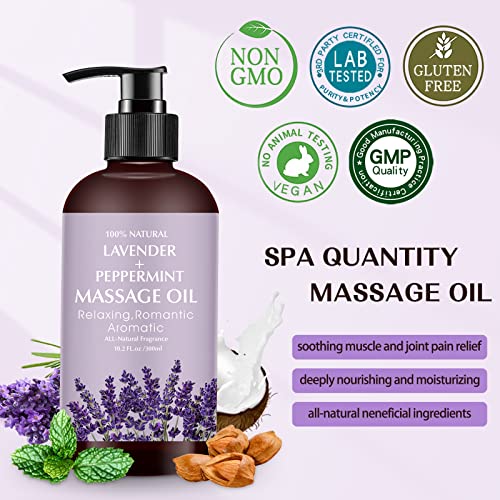 Lavender Massage Oil for Calming, Soothing and Relaxing Muscles Massage Oil for Massage Ideal Body Oil for Skin Moisturizing for Men and Women - Image 6