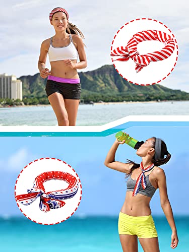 Image of Janmercy 10 Pcs Cooling Neck Wraps Ice Bandanas