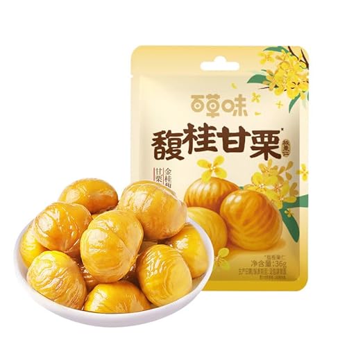 peze 百草味 馥桂甘栗 桂花?味 板栗仁 无? 即食 桂香?糯 解?小零食(新老包装交替??)