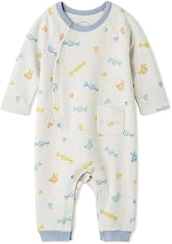 Amazon.co.jp: 【BABY】キャンディ柄ロンパース PBCO255356GRY70