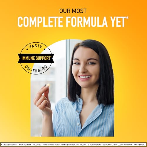 Image of Airborne Citrus Chewable Tablets, 116ct | Immune Support Supplement with 1000mg Vitamin C + Vitamins A, D, E, Zinc,Selenium, & Manganese | Herbal Blend | Gluten Free | Antioxidants Vitamins A, D & E + Zinc, Selenium, and Manganese, Herbal Blend, Multivitamin Supplements, Immune Health, Tasty