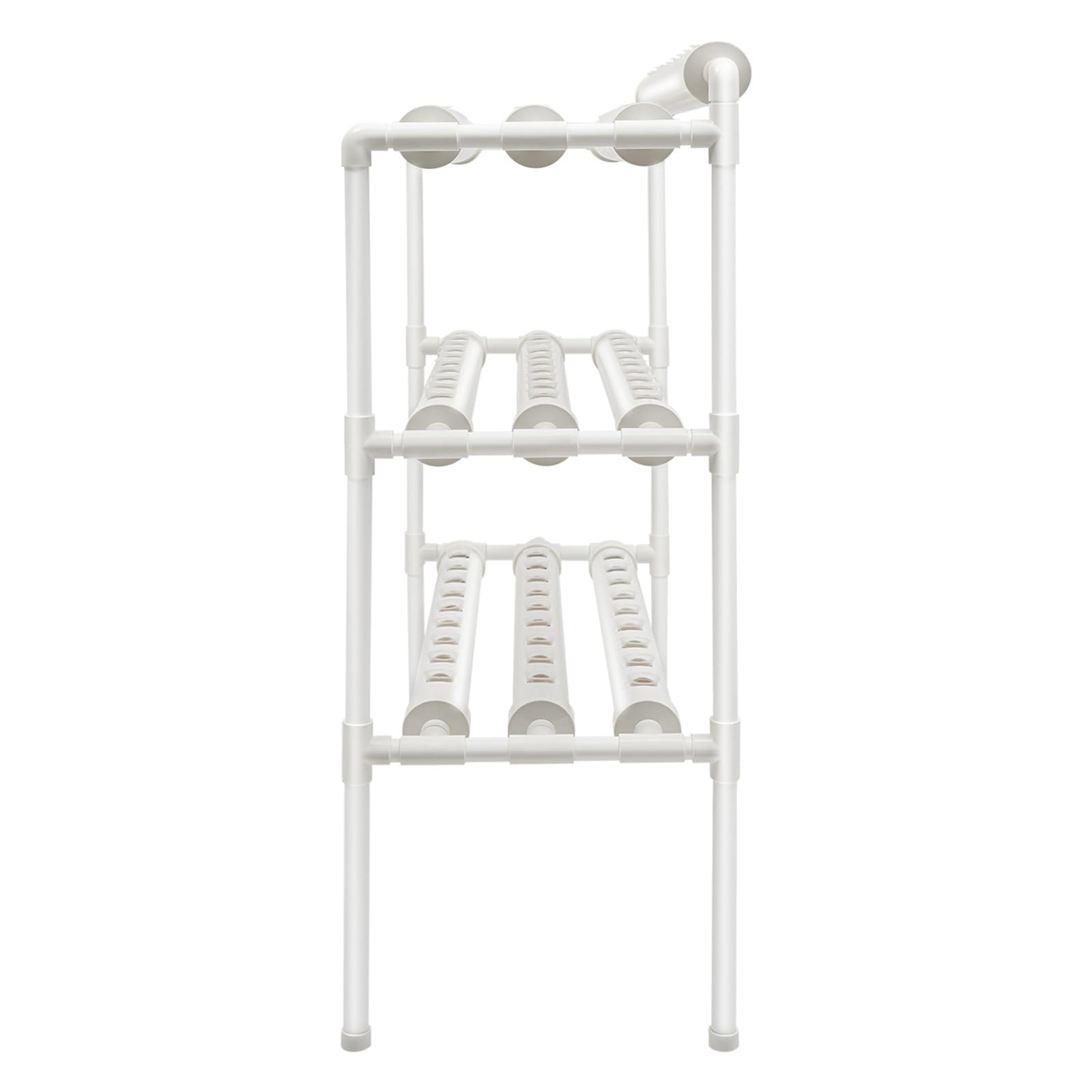 Kit Hidropónico Profesional 3 Capas, Sistema de Cultivo sin Tierra PVC con 90 Sitios de Cultivo y Bomba de Agua, Cultivo Hidropónico para Verduras/Frutas Interior/Exterior