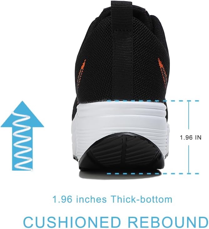 RUIDENG Platform Sneakers for Women Air Cushion | Walking Shoes Women Comfortable All Day | Thick Rocker Bottom - Image 6