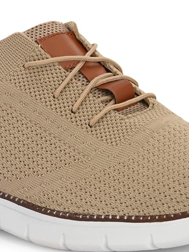 Image of KASTAVA Men's Casual Dress Oxfords Net Shoes Breathable Knit Leisure Fashion Sneakers Lightweight Comfortable Walking Shoes