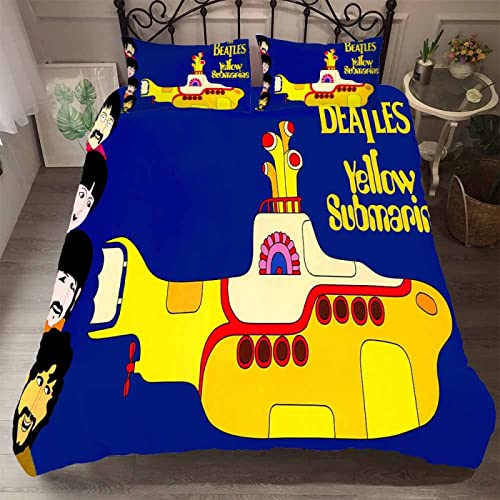 Beatles Housse de Couette 220×240 cm – Parure de Lit Adulte avec Fermeture Éclair, Parure Housse Couette 2 Personnes… - Les Beatles, Paul McCartney, John Lennon, RIngo Starr, George Harrison Beatles Housse de Couette 220x240 cm - Parure de Lit Adulte avec Fermeture Éclair, Parure Housse Couette 2 Personnes…