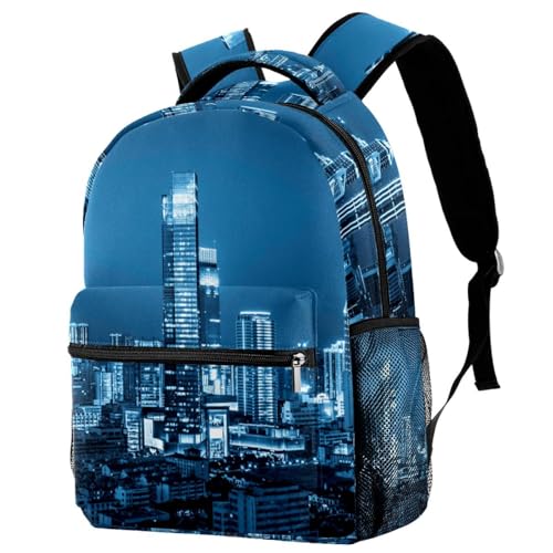Sac à dos ville nocturne brillante au design multicolore original