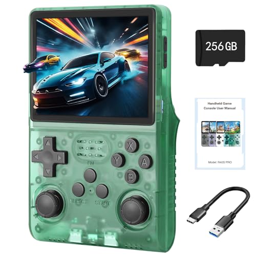 R40S Retro Game Console - 3.5 Inch IPS Screen, 256G