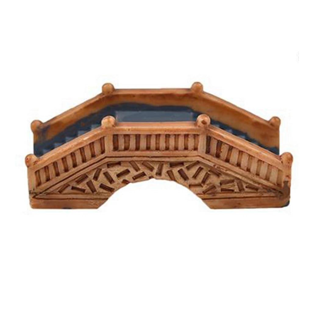 Miniature Vintage Bridge | Garden Toys, Miniature Garden Decorations, Mini Garden Accessories, Garden Decor, Home Decoration H-1.5 cm W-5 cm (Set of 2)