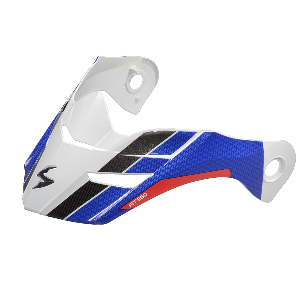 ScorpionEXO AT960 Optional Replacement Peak Visor Hicks White/Blue Color