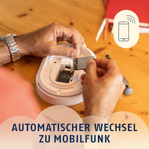 ABUS Mobilfunkmodul f&uuml;r die Funk-Alarmanlage Smartvest Pro - springt automatisch EIN, wenn zu Hause das Internet oder Netzwerk ausf&auml;llt - SIM-Karte erforderlich - Zubeh&ouml;r f&uuml;r Alarmanlage