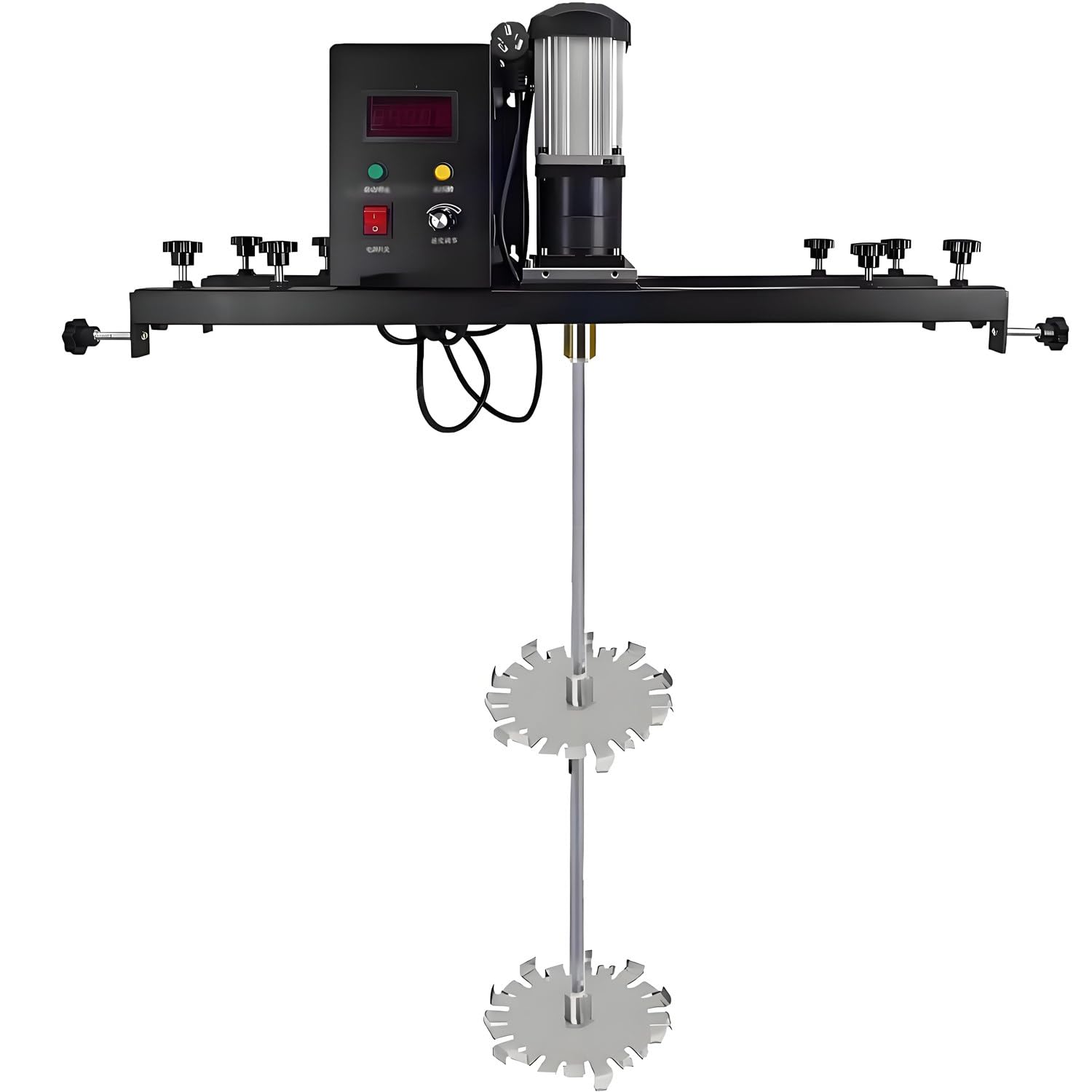 YNBSHGAA Commercial IBC Stirring Machine, Electric Paint Mixer with Support Hanger, Efficient Ink Dissolver Agitator for IBC Barrel Drum Paint Mixing, 980W,C