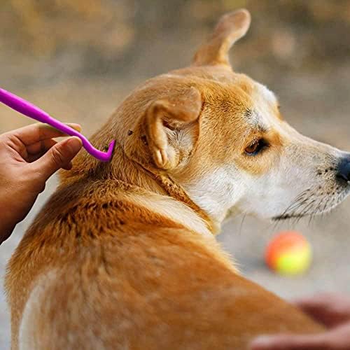 selcouth yyds Tick Remover Tools for Dogs,3Pcs Painlessly Tick Professional Tick for Dogs Cats Horses and Humans Pets(Pink)