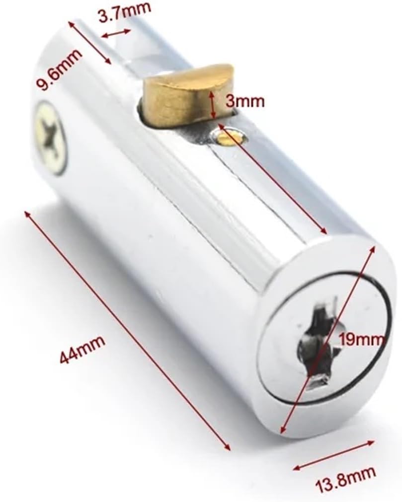Push Sliding Cabinet Lock Cylinder for Tool Box File Office Drawer JA41 1Pcs(Same Key)