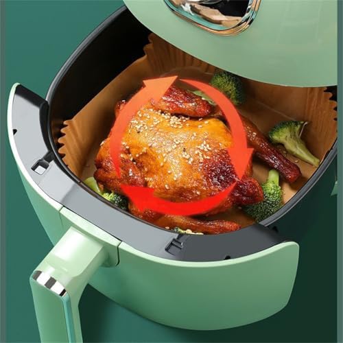 Jednorazowe tacki na papier pochłaniający olej do frytkownicy powietrznej + 3-warstwowy grill do frytownicy powietrznej ze stali nierdzewnej i stojak do gotowania na parze, dostępne opakowania