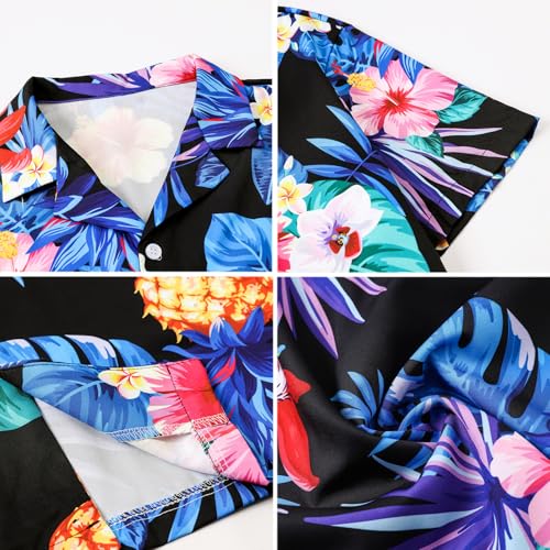 Image of SANGTREE Family Matching Hawaiian Outfits , Casual Beach Travel Clothes ,Vacation Clothing Set for Women & Men & Girls & Boys
