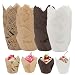 Produktbild 200 Stück Tulpen Backförmchen Muffinförmchen Papier Cupcake Backbecher Cupcake Förmchen aus Papier Cupcake Wrapper Papier Kuchen CupMuffin Einlagen Tulpe Muffin Fälle Muffins Papierförmchen, Party