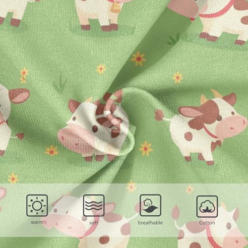 Wusikd Cute Baby Cow Girls' Underwear Cotton Cartoon Girls Briefs Soft Toddler Underwear 2T3