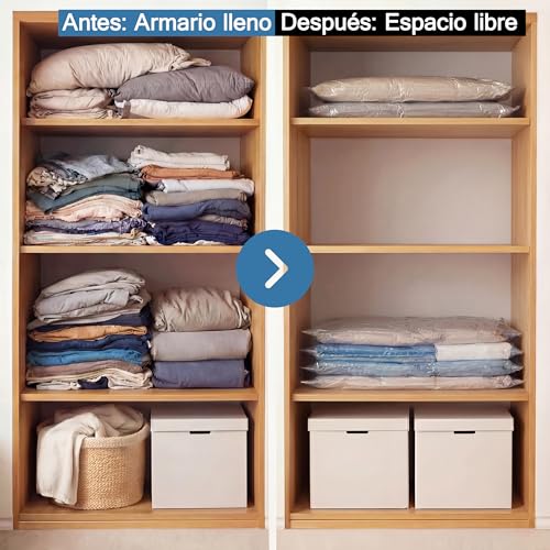 Miniatura 5 de Paquete De 12 Bolsas De Almacenamiento Al Vacío Ahorra Espacio Al Guardar Ropa, Edredones, Almohadas Y Mantas Incluyen 4 80x110cm , 4 60x80cm , 4 50x60cm