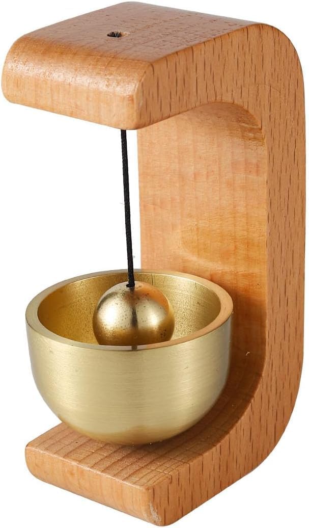 Wood Doorbell | Wooden Door Bell with Hanging Rope | Decorative Entrance Door Chime for Home, Office, Café & Shop | Rustic Handmade Wooden Door Hanging Bell-picture-18