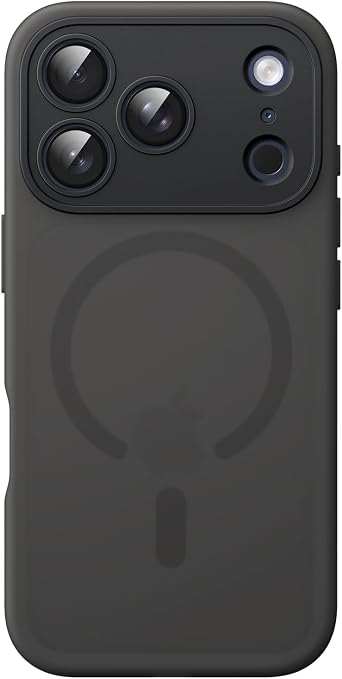 JETech Magnetic Matte Case for iPhone 18 Pro/17 Pro, Black