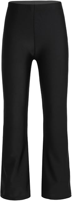 Freebily Youth Girls Classic Boot Cut Jazz Pants Stretch Spandex Gymnastics Dance Trousers