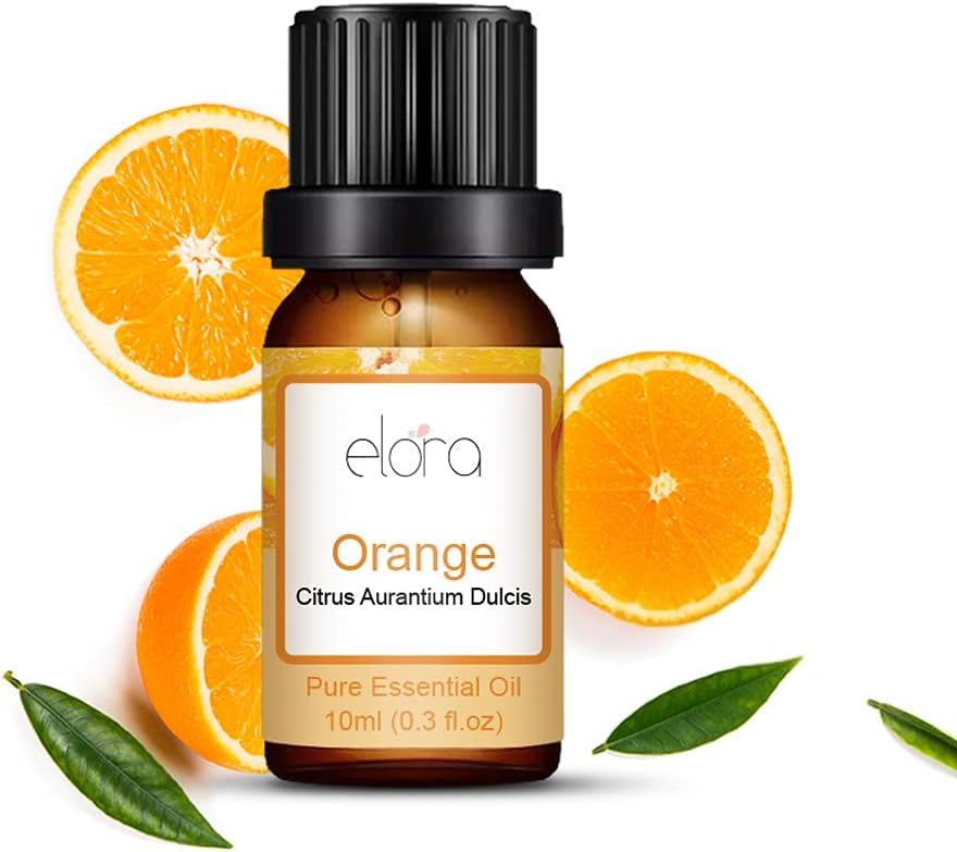 Elora 10ml Orange Essential Oil - 100% Pure Natural Essential Oils for Diffusers and Aromatherapy for Home