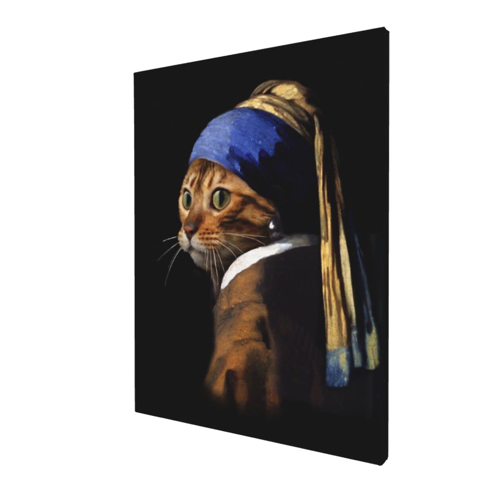 Amazon.co.jp: アートパネル おもしろ 猫 猫柄 黒 アニメ アート