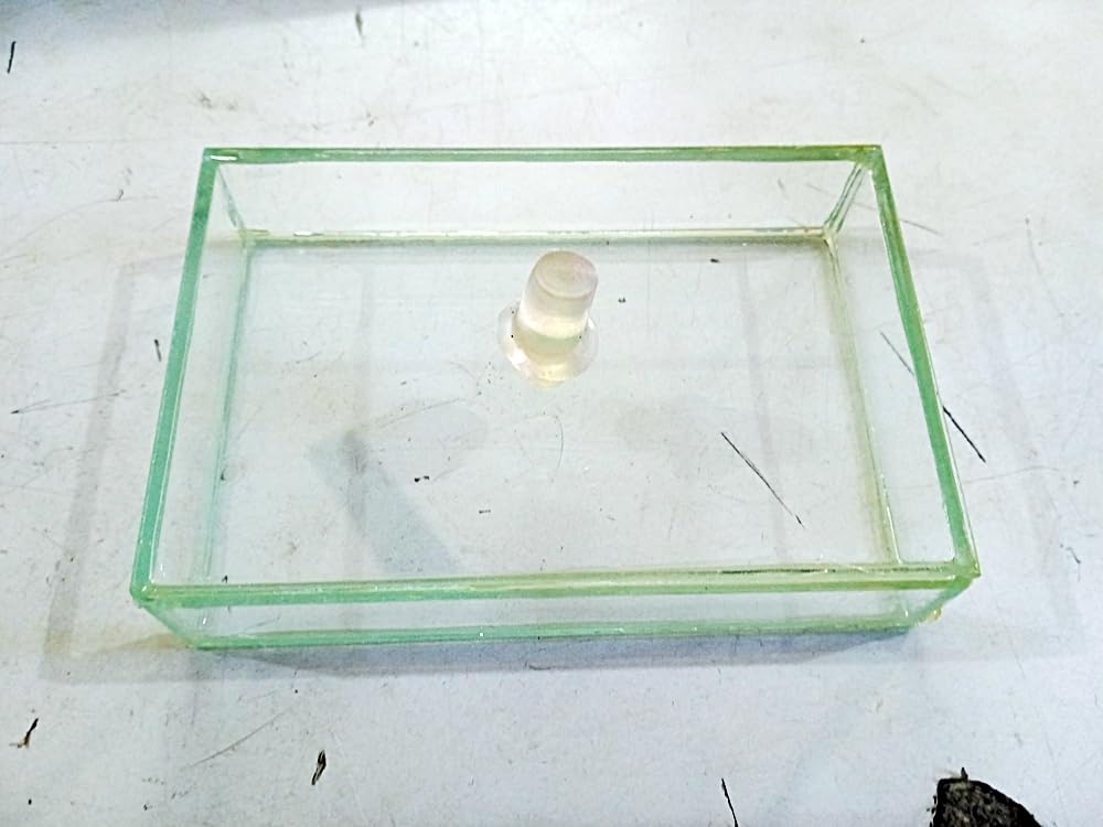 Hollow Rectangular Slab (70x50x18 mm) with Stopper Pack of 1 For Ray Optics Activity Science Exxperiments Physics Lab-image-29