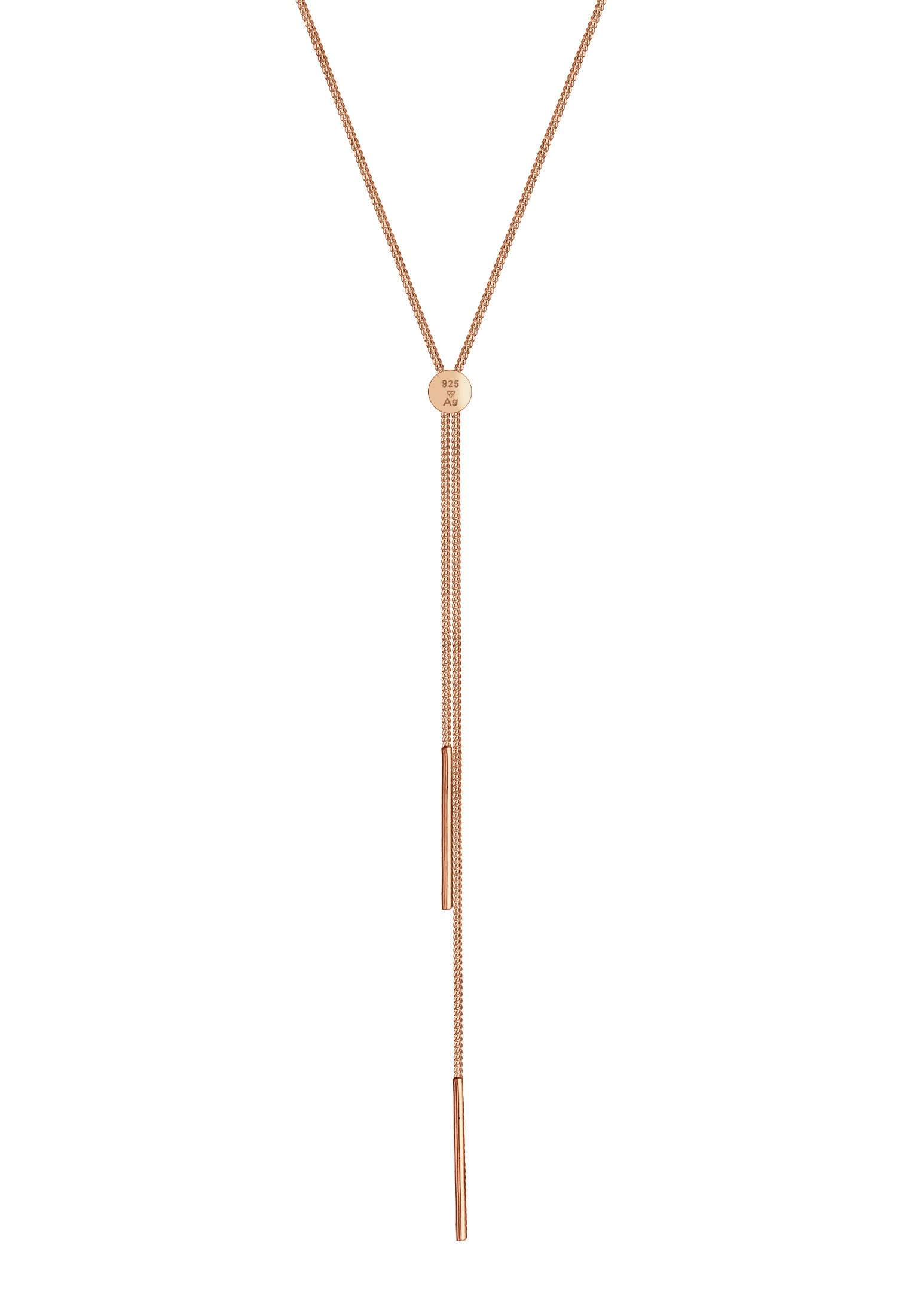 Elli Collana Donne Catena a Y Geo Bacchetta di Base Tendenza Blogger in Argento Sterlino 925