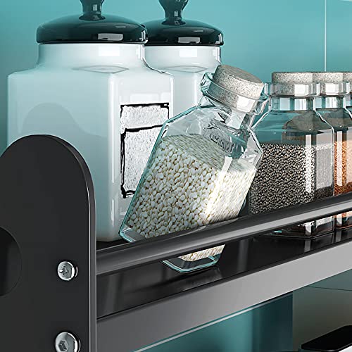 Support de rangement pour micro-ondes avec étagère double niveau pour organiser vos épices