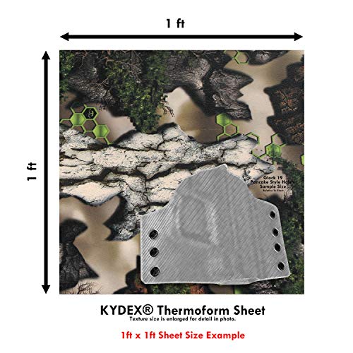 Image of KYDEX Thermoform Sheet - (P1 Texture) - (Infused Print) - (12in x 12in) - (Treezyn Camo - Early Seezyn) - (1 Sheet) - (for Holster Making & Hobby) - (USA Made)