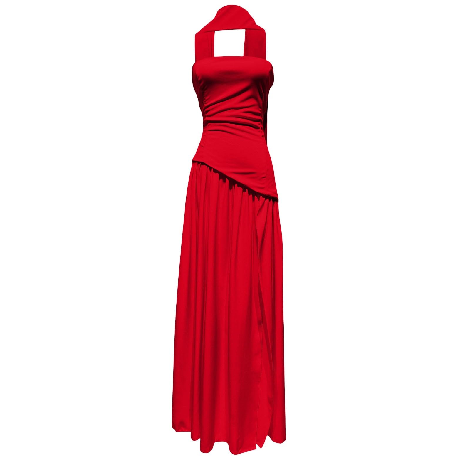 Robe de soirée Longue Moulante Bustier Fendue Dos Nu