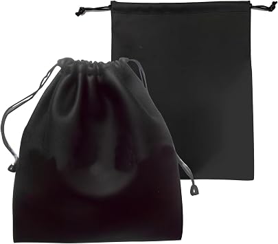 PU Leather Headphone Storage Bag, Waterproof Headphone Protection Pouch with Drawstring for Carrying StoringSize2 pcs