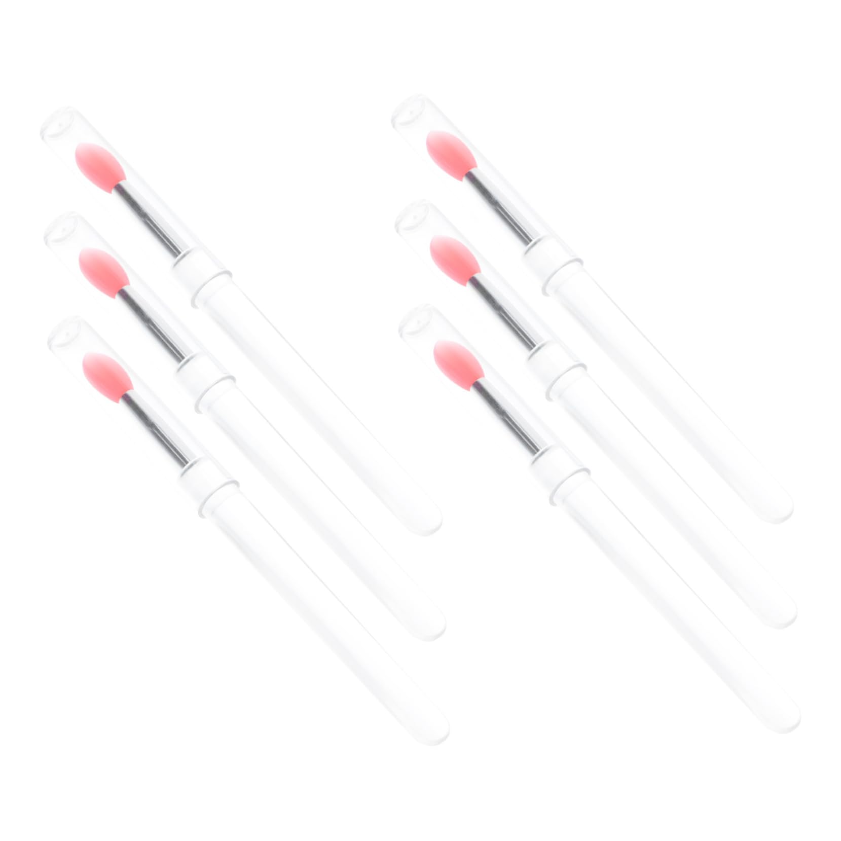 Baluue Silicone Lip Brush Lipstick Pen Lip Mask Brush Makeup Use 6pcs Set Compact and Portable for Travel and Daily Use