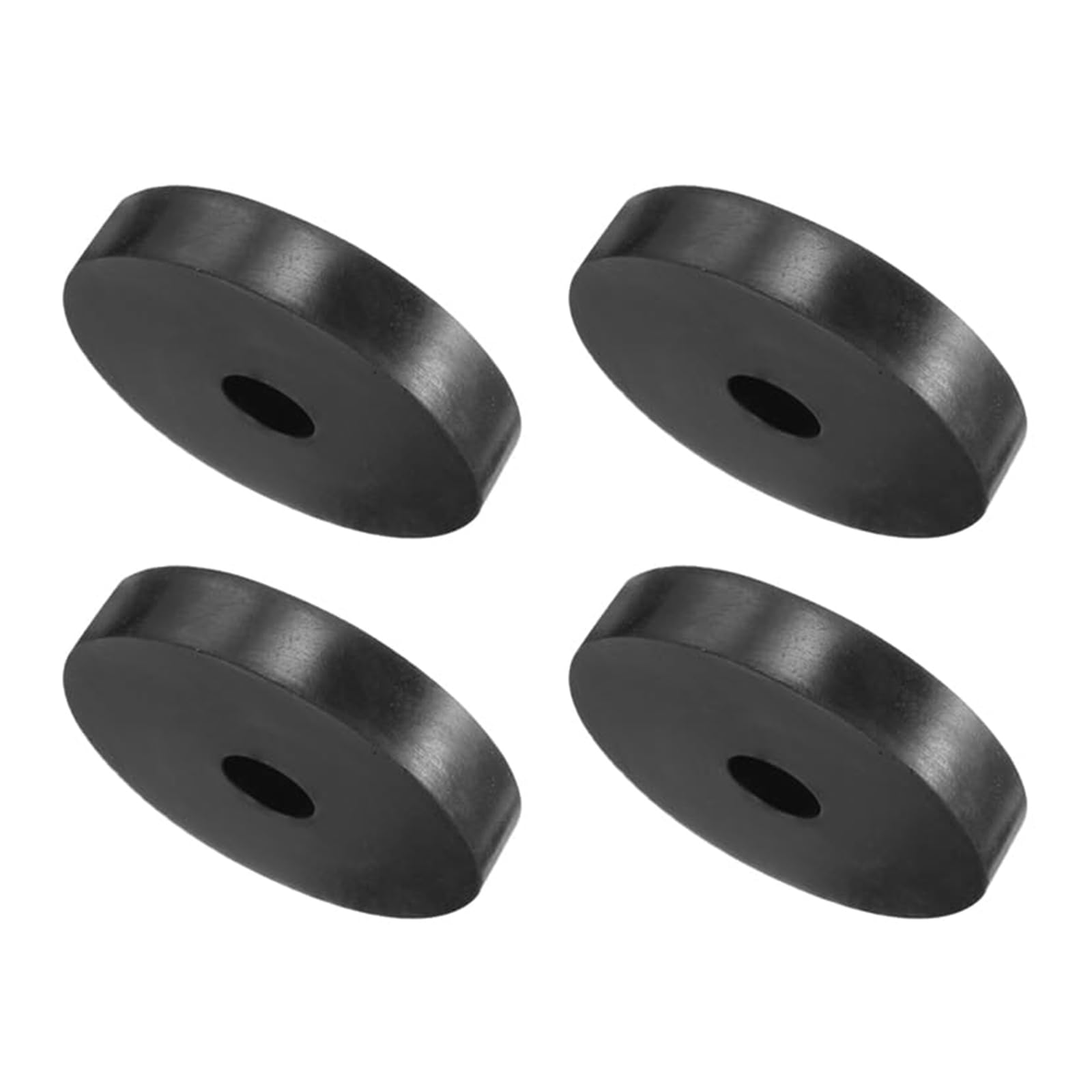 TA-VIGOR 4Pcs Rubber Spacers 50 mm OD 12 mm ID 10 mm Height – Round Anti-Vibration Rubber Bushings, Thick Isolation Washers and Damping Pads for Furniture and Industrial Equipment