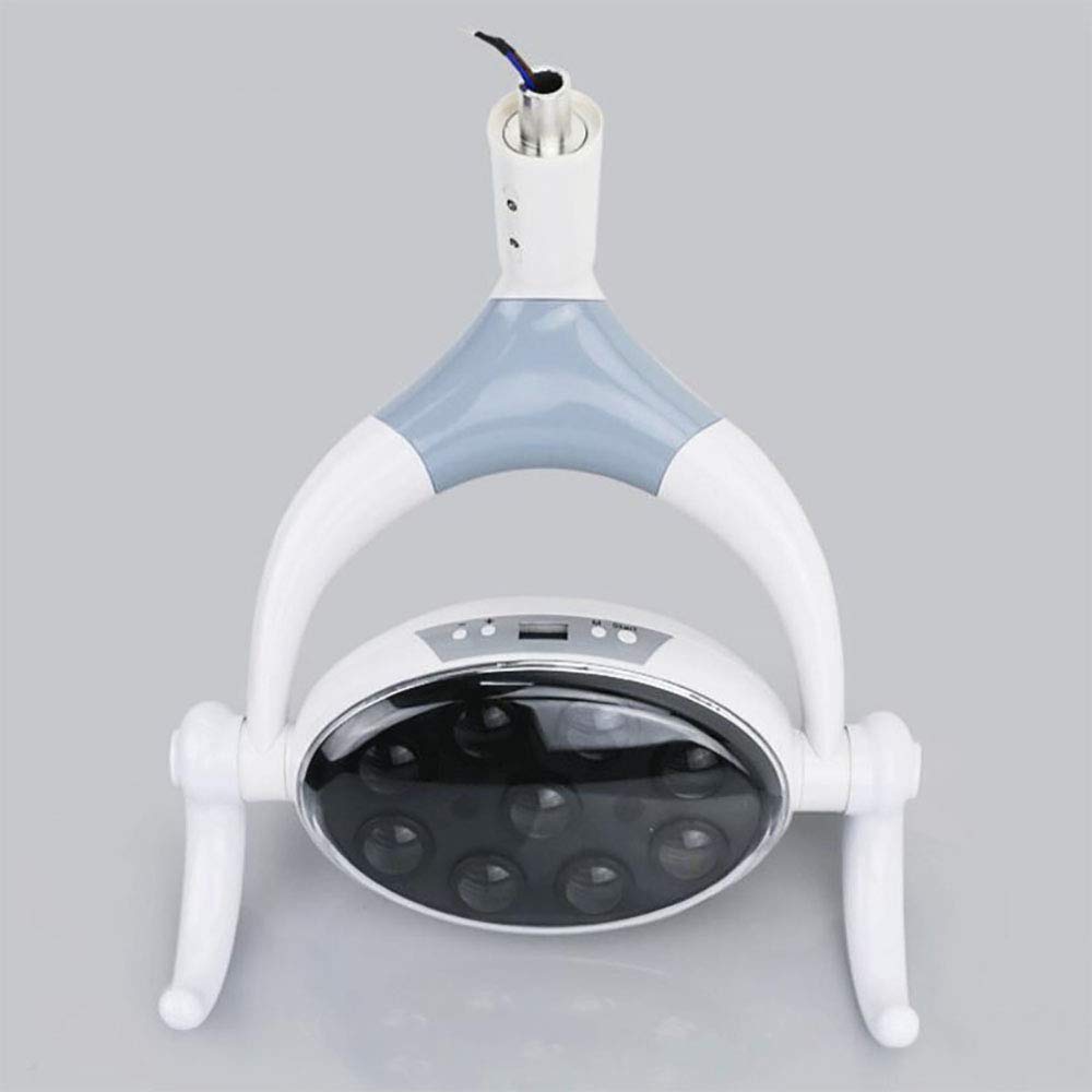 Lampada Chirurgica per Induzione a Luce LED Orale Dentale per Poltrona Riunita, Senza Ombre, 8 Livelli di Regolazione della Luce