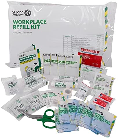 St John Ambulance BS 8599 Compliant Workplace First Aid Kit Refill