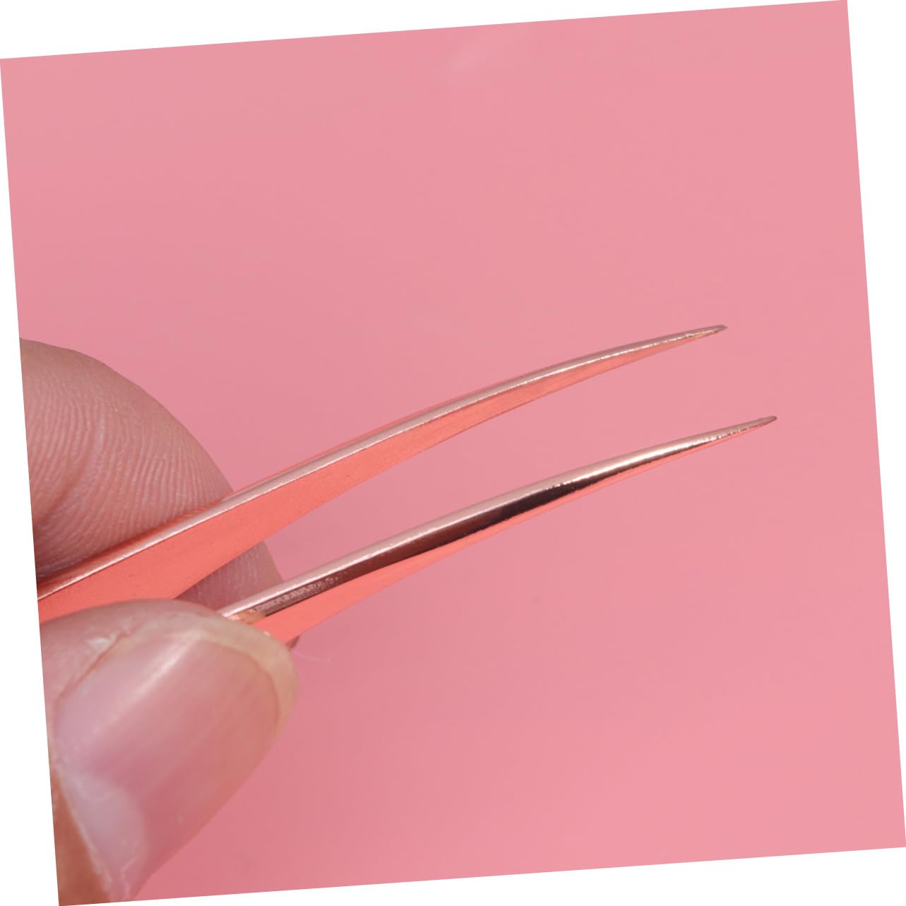 Housoutil 12pezzi Pinzette Per Extension Inossidabile Include e Confezione Rosa Per Isolare e Selezionare Falsi