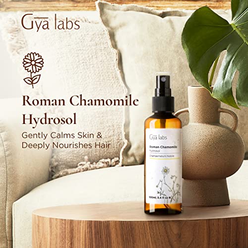 Gya Labs Roman Chamomile Hydrosol For Skin Care And Hair Care - Chamomile Spray Face Mist Spray For Skin And Frizzy Hair - 100 Unrefined Essential Oil Spray And Body Mist - 100Ml #TOP2