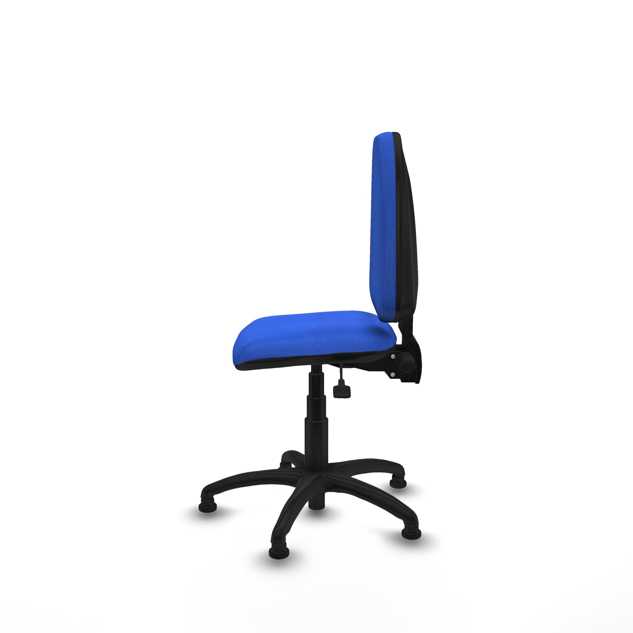 Piqueras y Crespo - Silla sin Ruedas Escritorio Aýna sin Brazos. Equipado con Asincro y Espuma de Corte. Azul