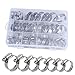 Produktbild Jooheli Schlauchschellen & Rohrschellen Set, 60PCS 7Größen Schlauchklemmen aus 304 Edelstahl, 8-38mm Schlauchbinder Temperaturbeständigkeit Schlauch Clips für Familie Wasser Rohr/AutomobilTubing etc