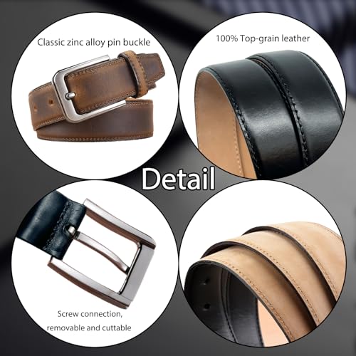 Personalized Belts for Men Custom Black Brown Leather Belt Customized Engraved Name Belt Gifts for Husband Dad3