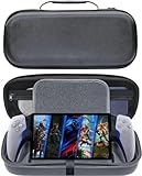 Careflection Travel Carrying Case Compatible with PlayStation Portal,Built-in Larger Storage and Screen Protector,Shockproof Anti-Scratch Dual-Layer Oxford Protective Portable Case,Black