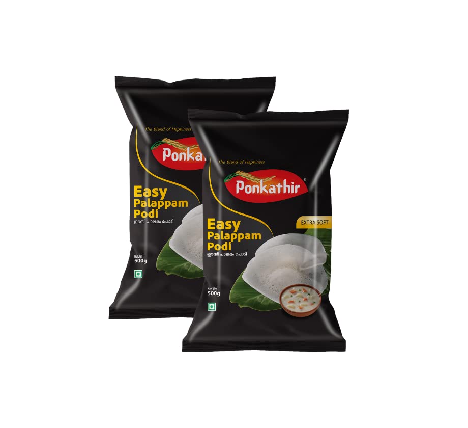 Ponkathir Instant Easy Palappam Powder 1Kg (500gx2Pkt) |1 Hour Fermentation | Soft & Fluffy | Appam| Velleppam Mix| No Coconut Milk Required|Export Quality (1Kg) (B0BGHYNN24) Amazon Price History, Amazon Price Tracker