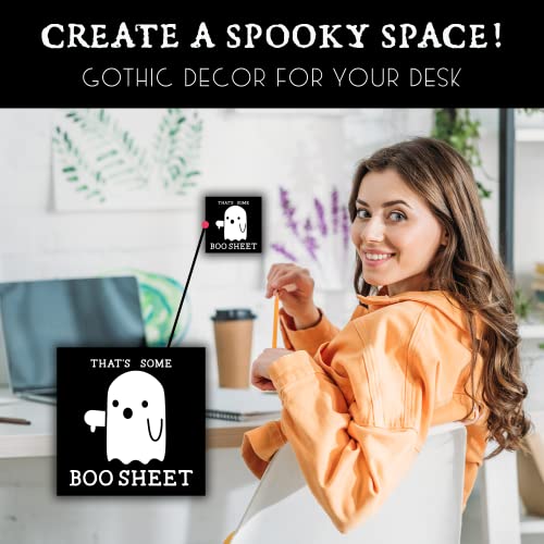 Ghost That’s Some Boo Sheet Thumbs Down Magnet Funny Gothic Décor For Kitchen, Office, Spooky Ghost Of Disapproval Cute Apartment Must-Haves Goth Gifts For Women & Men #TOP2