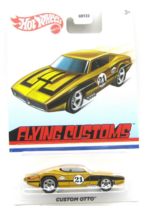 Hot Wheels Flying Customs Custom Otto Dorado miniatura 1