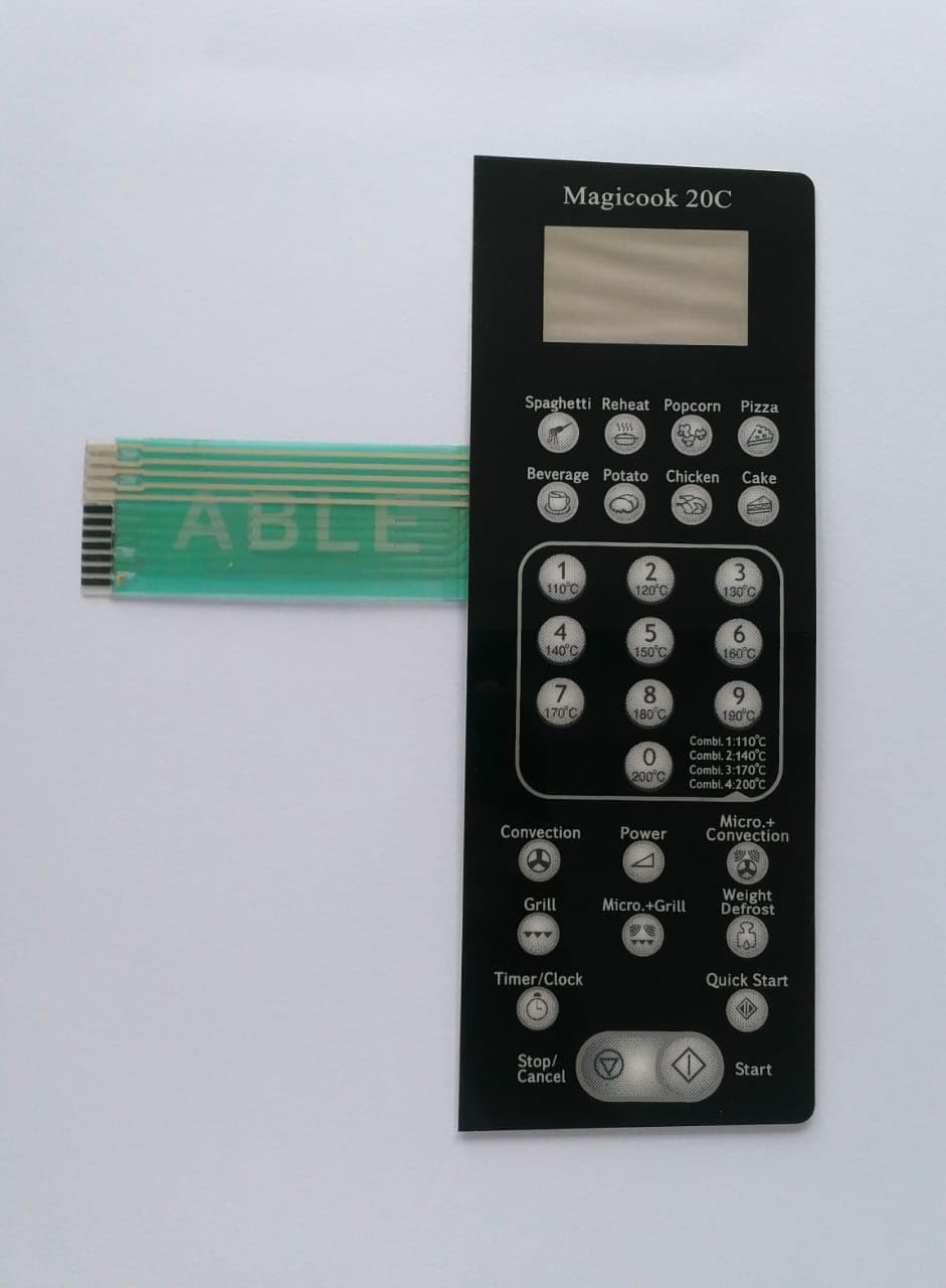 MAGICOOK 20C (BLACK) Able Microwave Oven Membrane Keypad-picture-29