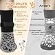 PICK FOR LIFE Hundesocken Anti-Rutsch 2 Paar Doppelseitige mit Verstellbaren Riemen für Innenbereich (Grau, M)