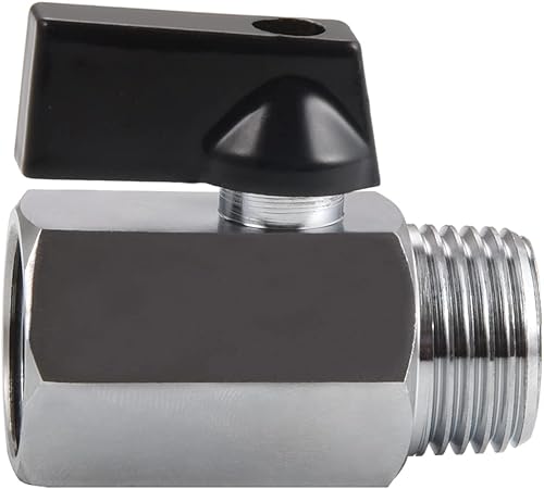 Miniatura 3 de Válvula de bola de latón mini rosca NPT de 18", válvula de cierre hembra x macho,Válvula de cierre del compresor de aire