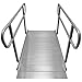 Titan Ramps Wheelchair Ramp and Handrails 6' 86 lb. Aluminum 850 lb. Capacity